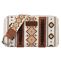 Wrangler Southwestern Wallet- White